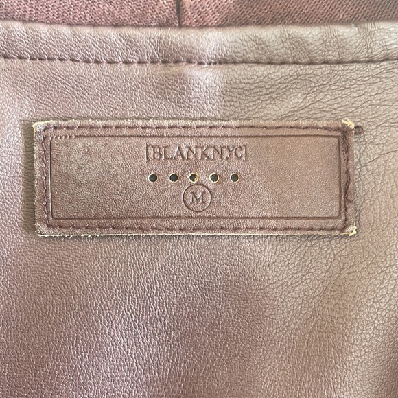 { Blank NYC } - Asymmetrical Zip-Up Jacket - Picture 4 of 4